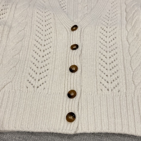 NWT Anthropologie Cable Knit Cardigan - Picture 5 of 12